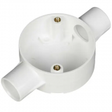 20mm White PVC Conduit Through Box